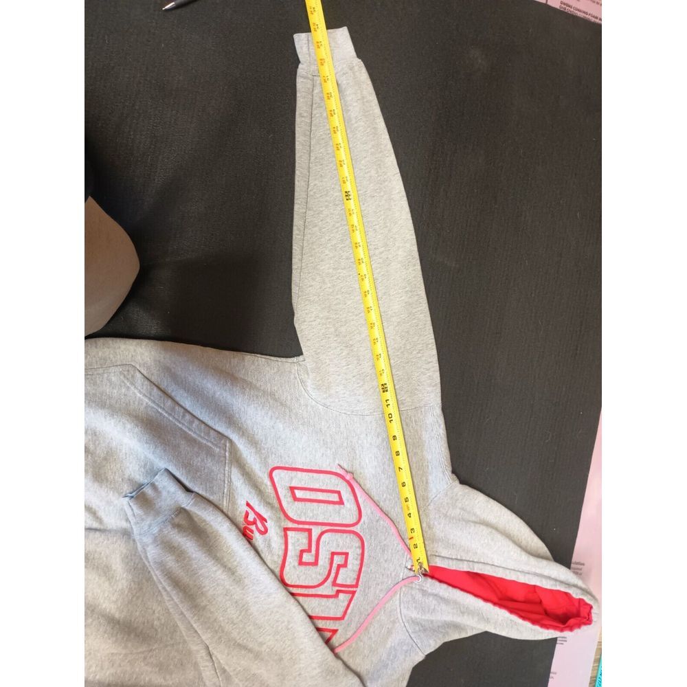 Ohio State Buckeyes Gray & Red Hoodie Foot Locker Cotton Size M - Picture 10 of 11